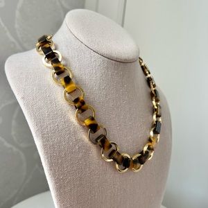 J Crew Tortoiseshell Link Necklace
